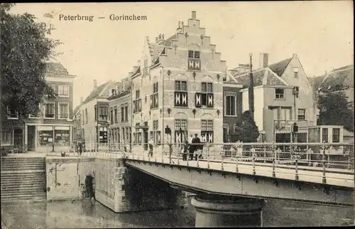 Ak Gorinchem Südholland Niederlande, Peterbrug