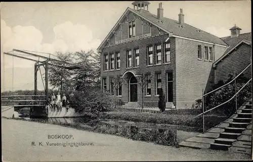 Ak Boskoop Alphen aan den Rijn Südholland Niederlande, R. K. Vereenigingsgebouw