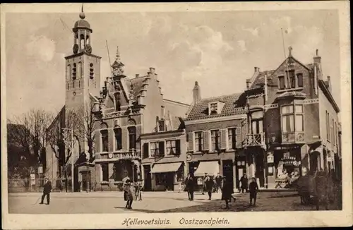 Ak Hellevoetsluis Südholland, Oostzandplein