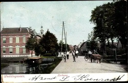 Ak Waddinxveen Südholland, Kerkweg