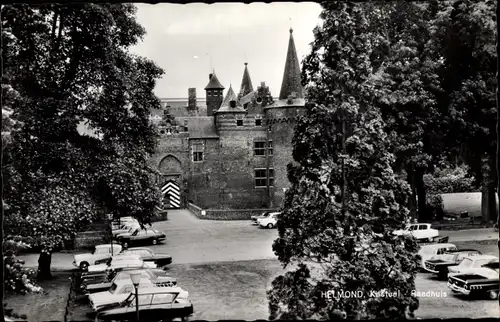 Ak Helmond Nordbrabant Niederlande, Kasteel, Raadhuis, Autos