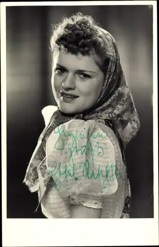 Foto Ak Schauspielerin Ethel Reschke, Portrait, Autogramm