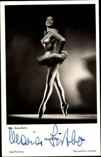 Ak Schauspielerin Maria Litto, Portrait, Autogramm