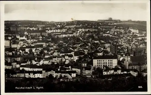 Ak Reichenbach im Vogtland, Panorama der Stadt