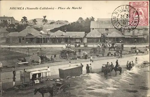 Ak Nouméa Nouvelle Calédonie Neukaledonien, Place du Marche