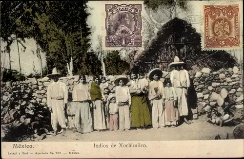 Ak Xochimilco Ciudad de Mexico Mexiko Stadt, Indios de Xochimilco