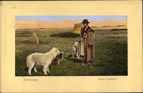 Ak Hortobágy Ungarn, Juhasz kutyakkal