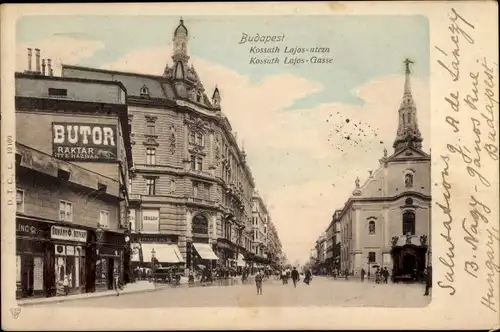 Ak Budapest Ungarn, Kossuth-Lajos-Gasse