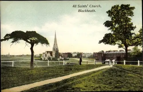 Ak Blackheath London England, All Saint's Church