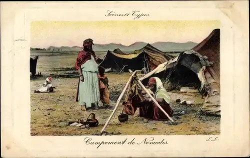 Ak Campement de Nomades, Maghreb, Zelte