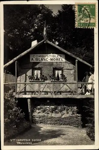 Ak Lausanne Kanton Waadt, Combustibles A. Blanc-Morel