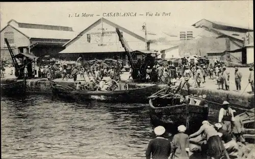 Ak Casablanca Marokko, le Port