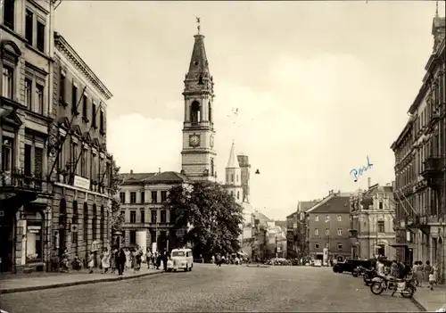 Ak Zittau in der Oberlausitz, Haberkornplatz, Turm