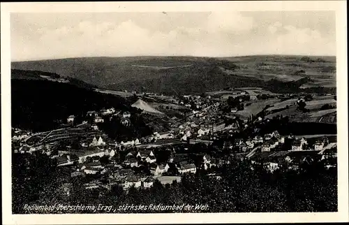 Ak Oberschlema Bad Schlema im Erzgebirge, Radiumbad, Panorama