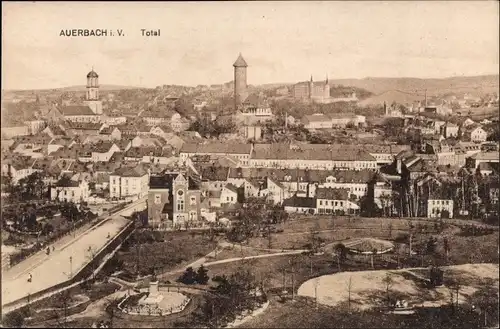 Ak Auerbach im Vogtland Sachsen, Total