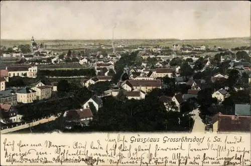Ak Großröhrsdorf in Sachsen, Gesamtansicht