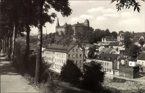 Ak Mylau Reichenbach im Vogtland, Teilansicht, Schloss
