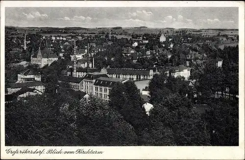 Ak Großröhrsdorf in Sachsen, Blick vom Kirchturm