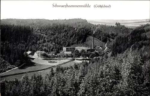 Ak Netzschkau im Vogtland, Schwarzhammermühle im Göltzschtal, Wald