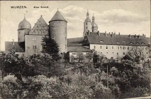 Ak Wurzen in Sachsen, Altes Schloss