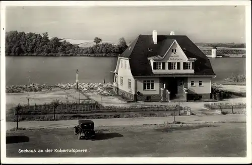 Ak Werdau an der Pleiße in Sachsen, Seehaus an der Kobertalsperre