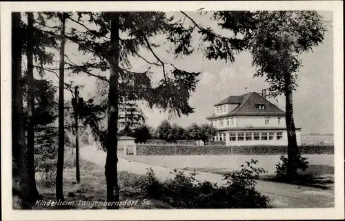 Ak Langenbernsdorf in Sachsen, Kinderheim