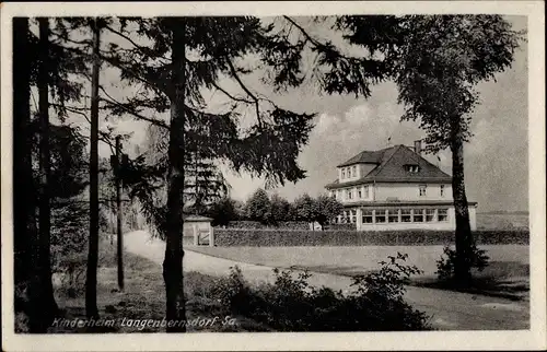 Ak Langenbernsdorf in Sachsen, Kinderheim