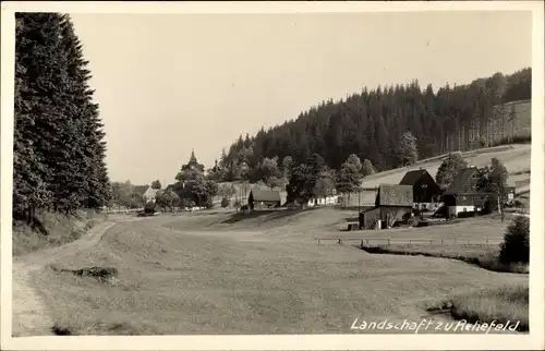 Foto Ak Rehefeld Zaunhaus Altenberg im Erzgebirge, Teilansicht