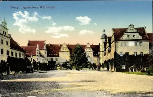 Ak Wermsdorf in Sachsen, Kgl. Jagdschloss