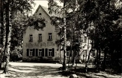 Ak Schmannewitz Dahlen in Sachsen, Käthe Kollwitz Hütte