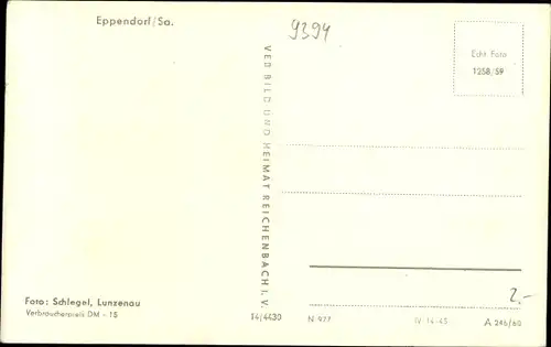 Ak Eppendorf in Sachsen, Panorama