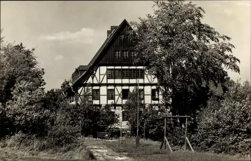 Ak Bergen im Vogtland Sachsen, Jugendherberge Thomas Münzer, DJH