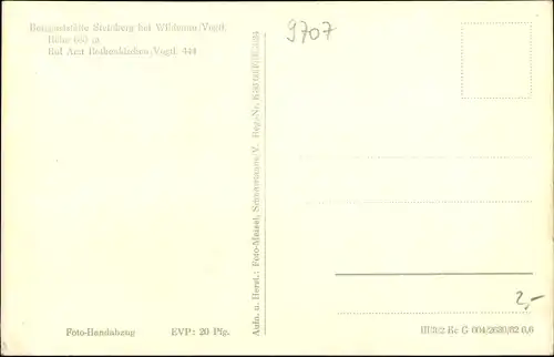 Ak Steinberg im sächsischen Vogtlandkreis, Berggaststätte, Inh. Ernst Möckel