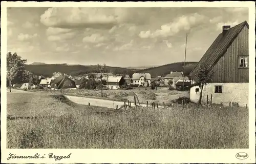 Ak Zinnwald Georgenfeld Altenberg im Erzgebirge, Ortsansicht