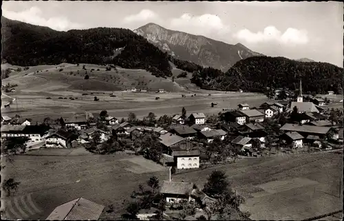 Ak Oberwössen Unterwössen Oberbayern, Panorama mit Hochplatte