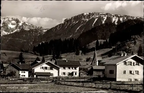 Ak Pfronten im Allgäu, Blick von Ort auf Kappel, Roßberg, Aggenstein und Breitenberg