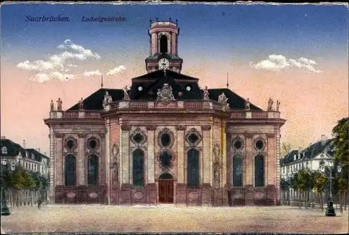 Ak Saarbrücken im Saarland, Ludwigskirche