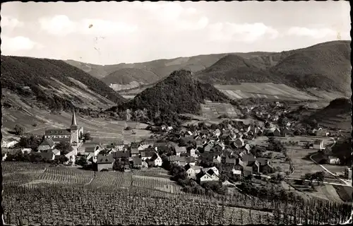 Ak Mayschoß an der Ahr, Blick von Weinbergen auf den Ort, Oberdorf