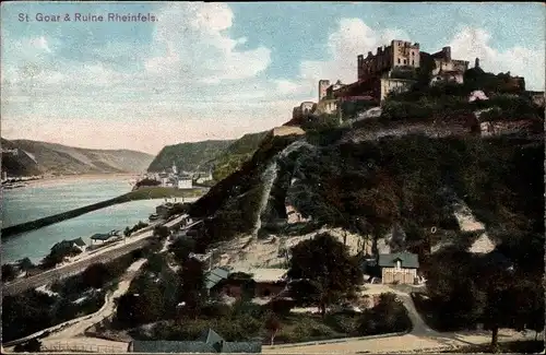 Ak St. Goar am Rhein, Burg Rheinfels