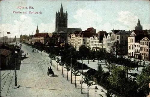 Ak Köln am Rhein, Partie am Bollwerk