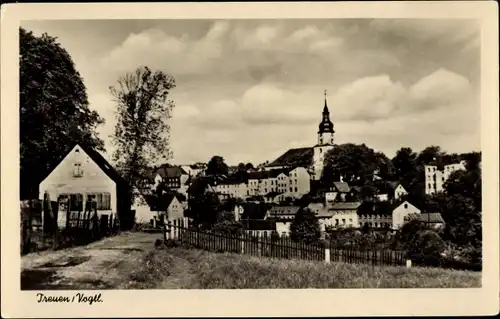 Ak Treuen im Vogtland Sachsen, Teilansicht