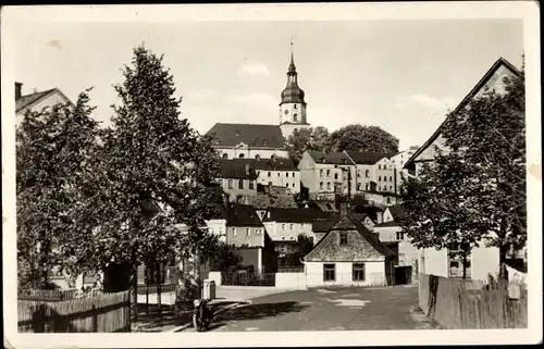 Ak Treuen im Vogtland, Ortsansicht, Kirche
