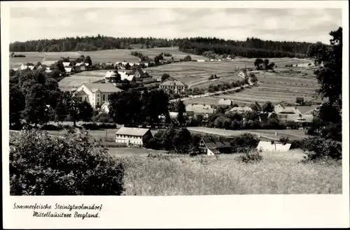 Ak Steinigwolmsdorf Mittellausitzer Bergland, Blick auf Ortschaft und Umgebung