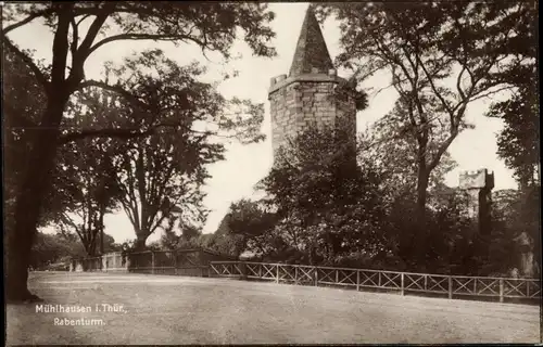 Ak Mühlhausen in Thüringen, Rabenturm