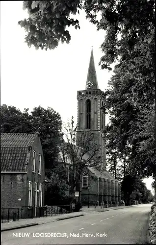 Ak Nieuw Loosdrecht Nordholland Niederlande, Ned.Herv. Kerk
