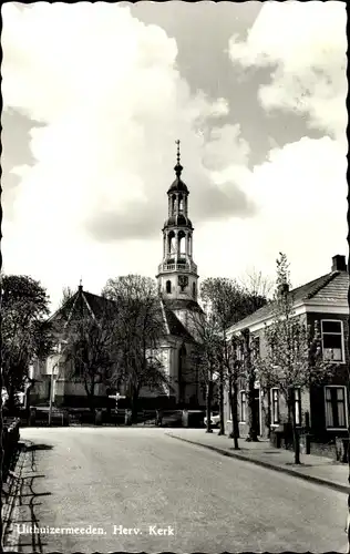 Ak Uithuizermeeden Groningen, Herv. Kerk