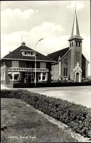 Ak Leens Groningen, Geref. Kerk