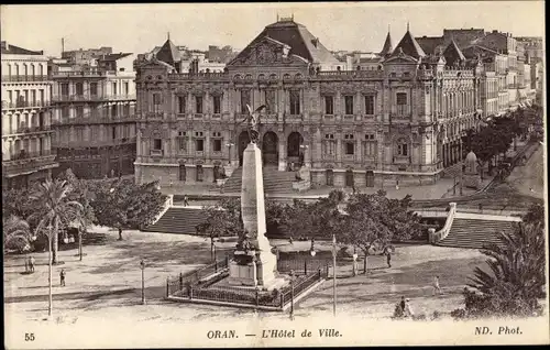 Ak Oran Algerien, L'Hotel de Ville