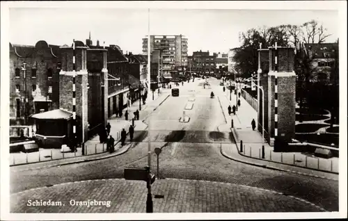 Ak Schiedam Südholland Niederlande, Oranjebrug