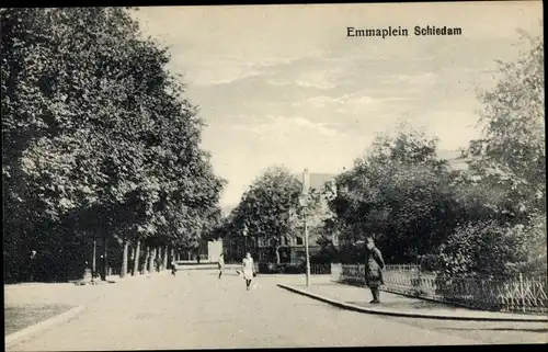 Ak Schiedam Südholland Niederlande, Emmaplein